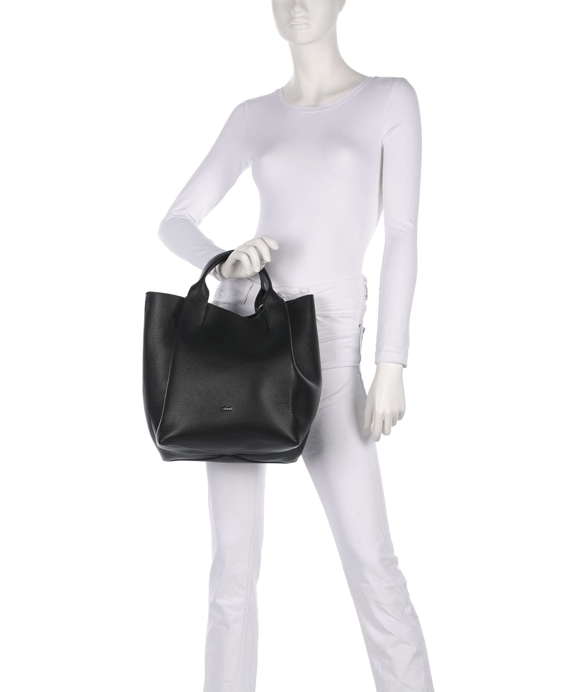 Abro Agave Essential Medium Handbag black/gold