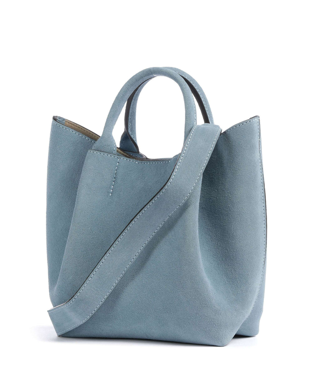 Abro Suede Essential Small Handbag sapphire