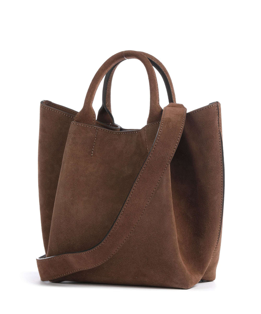Abro Suede Essential Small Handbag wood
