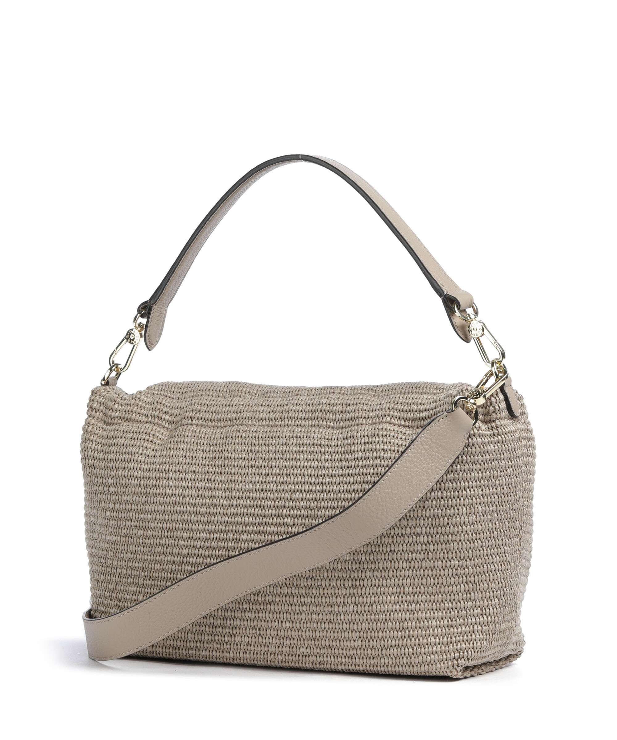 Abro Raffia Classica Temi Large Shoulder bag siena