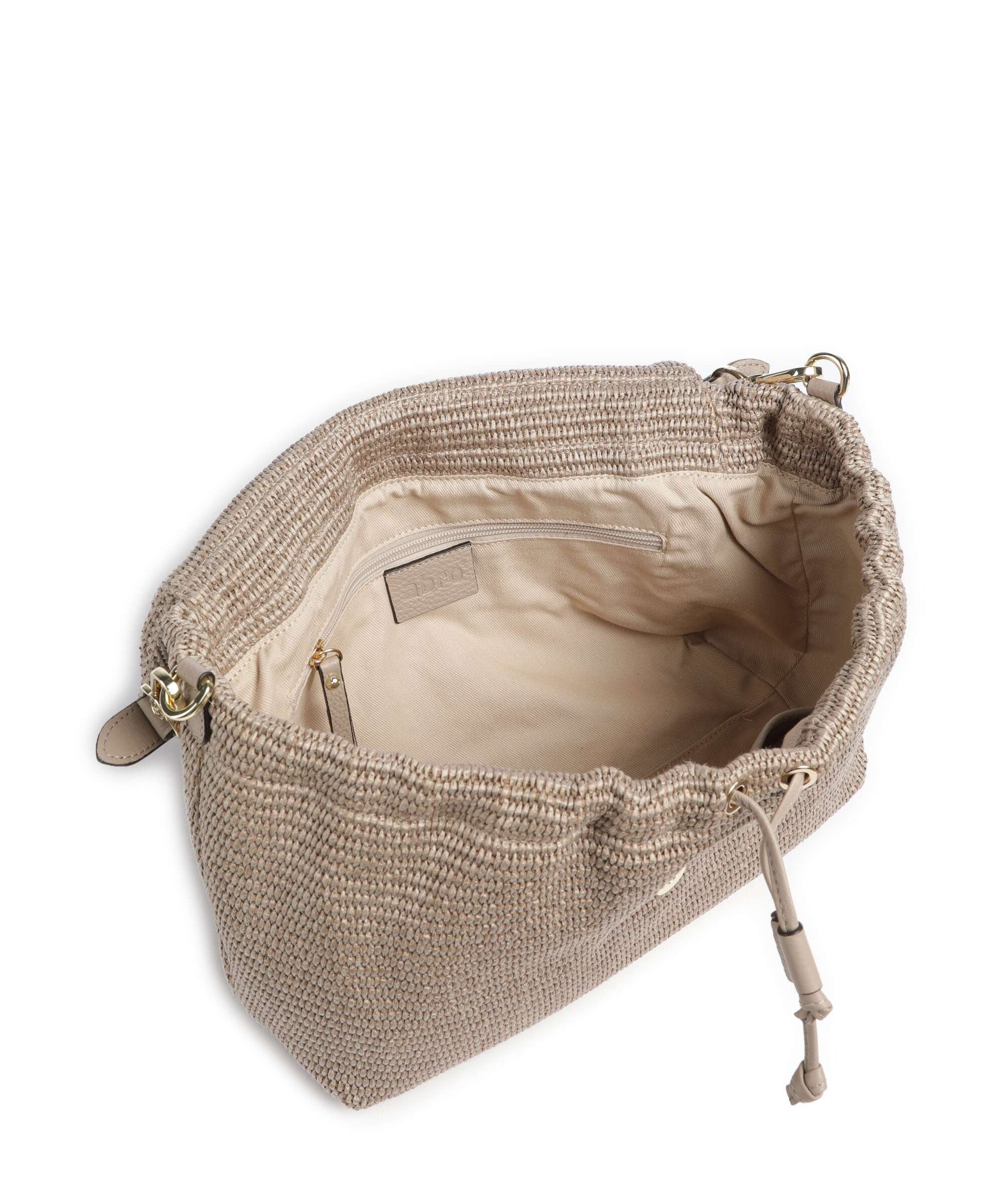Abro Raffia Classica Temi Large Shoulder bag siena