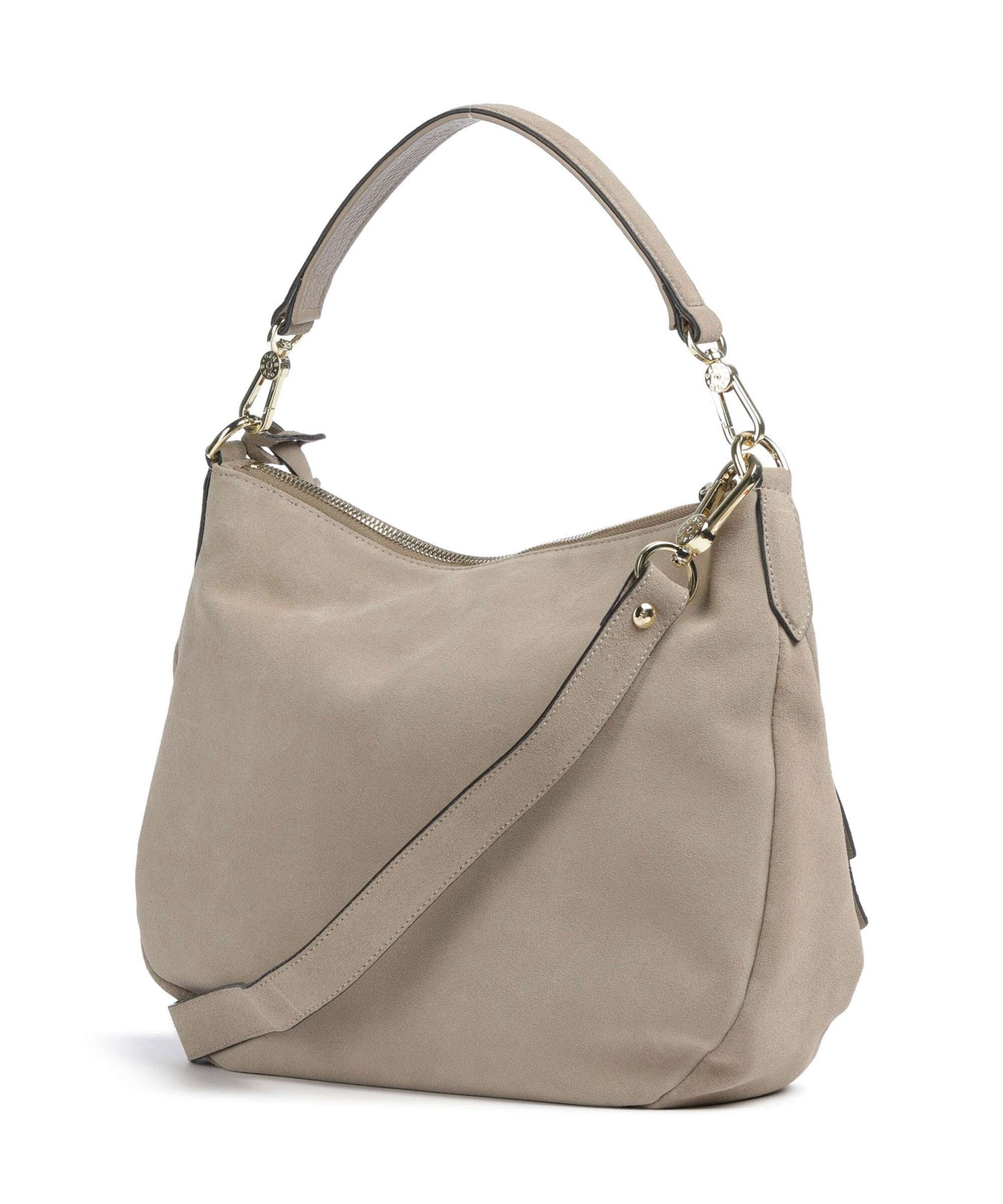 Abro Suede Juna Small Hobo bag siena