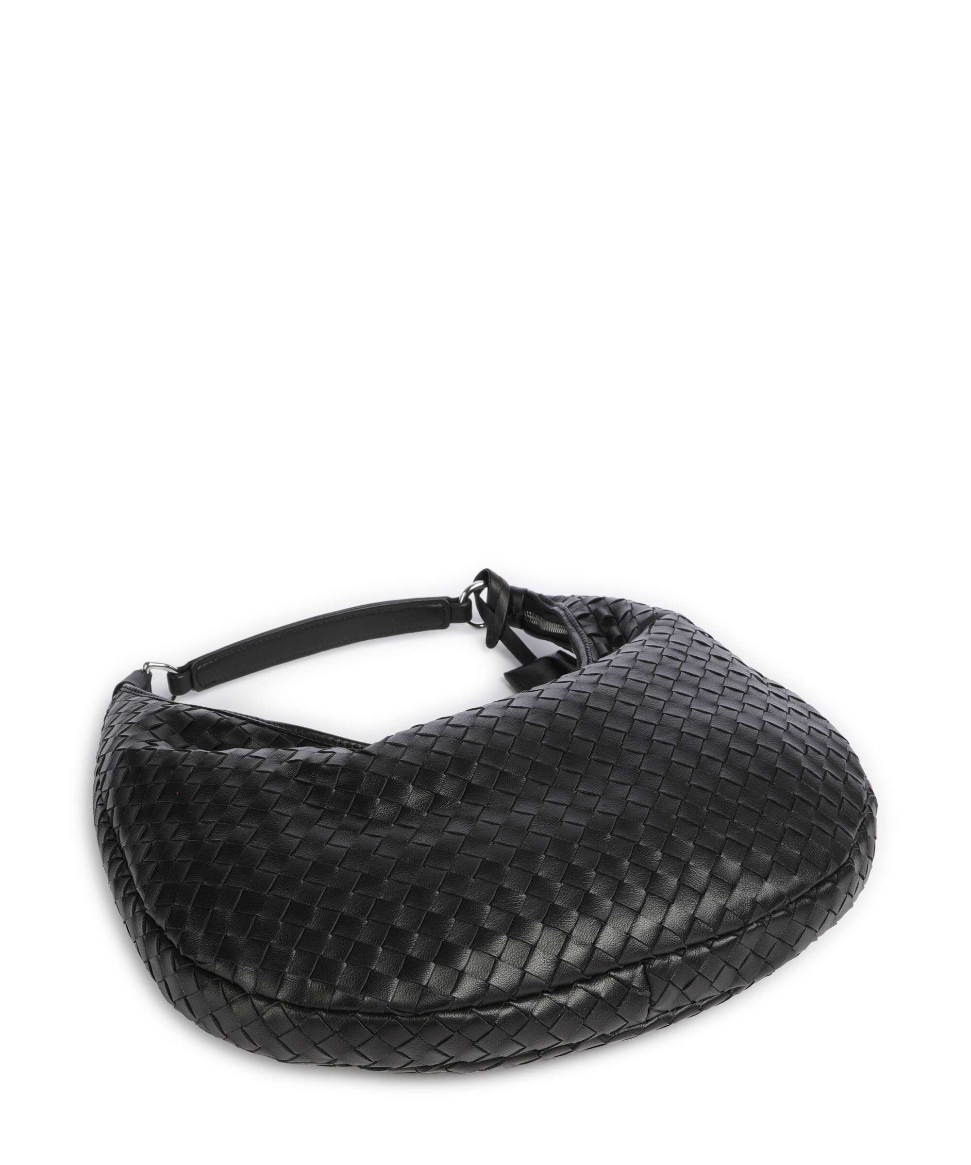 Abro Piuma Nana Small Hobo bag black/nickel