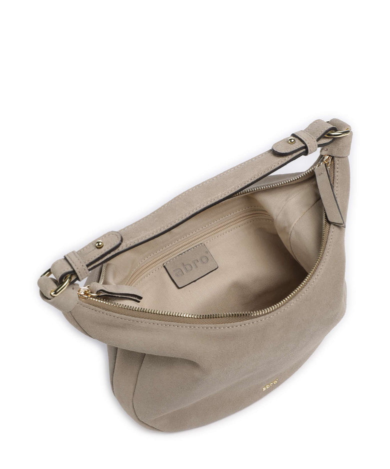 Abro Suede Nana Mini Hobo bag siena