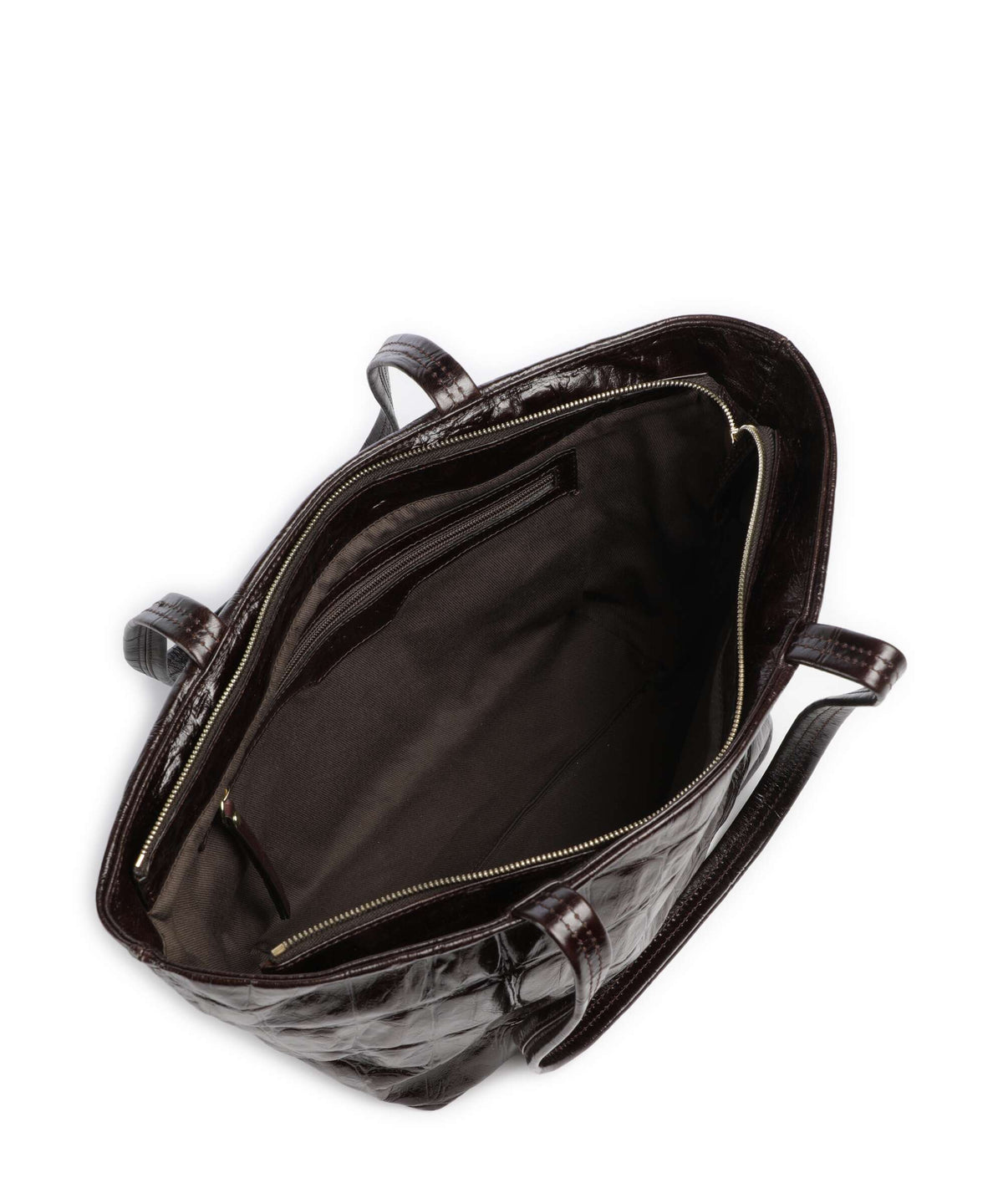 Abro Maxxi Cocco Alba Shoulder bag dark brown