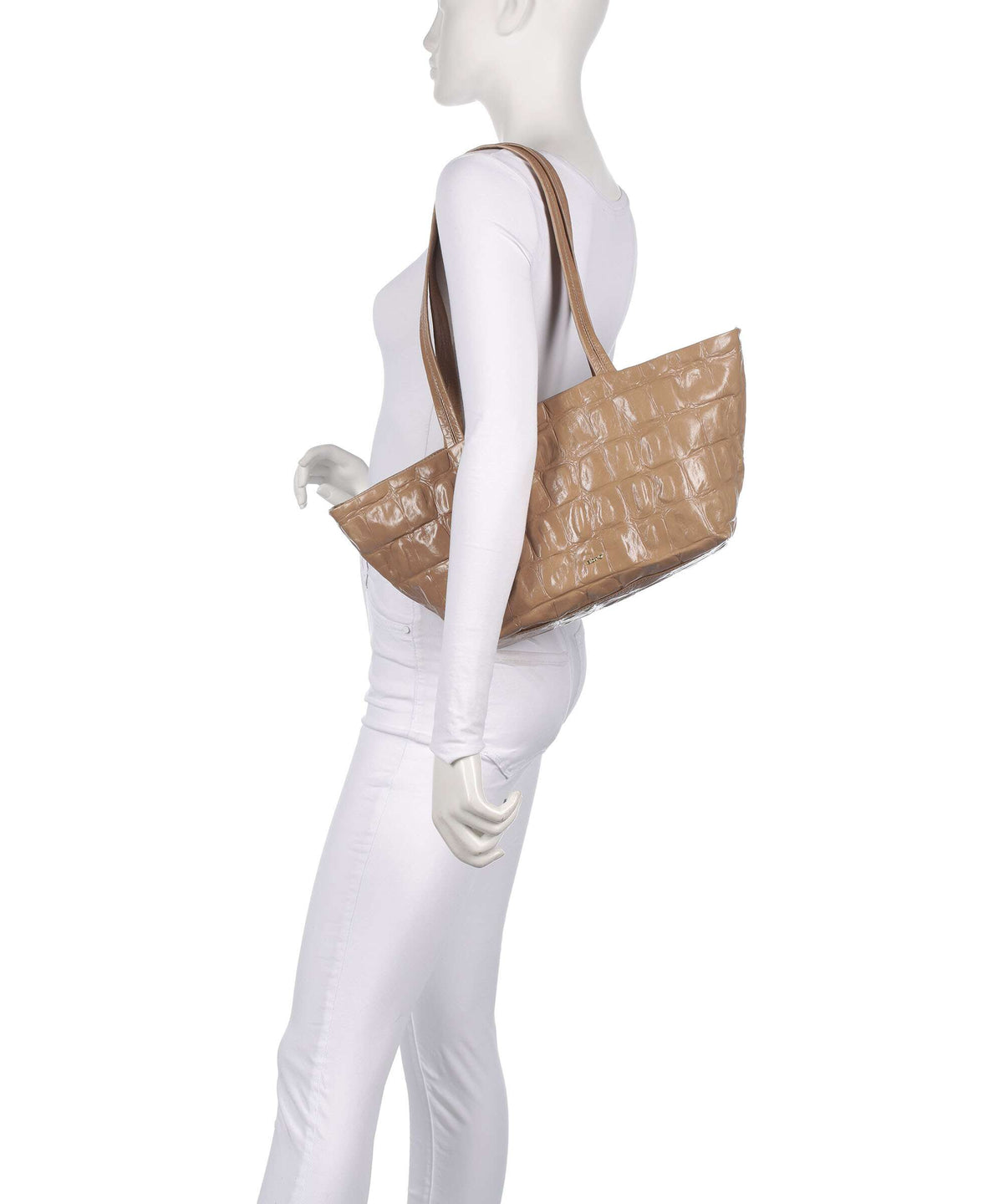 Abro Maxxi Cocco Alba Shoulder bag cappuccino