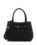 Abro Suede Jill Handbag black/nickel