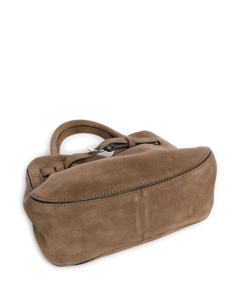 Abro Suede Jill Handbag khaki