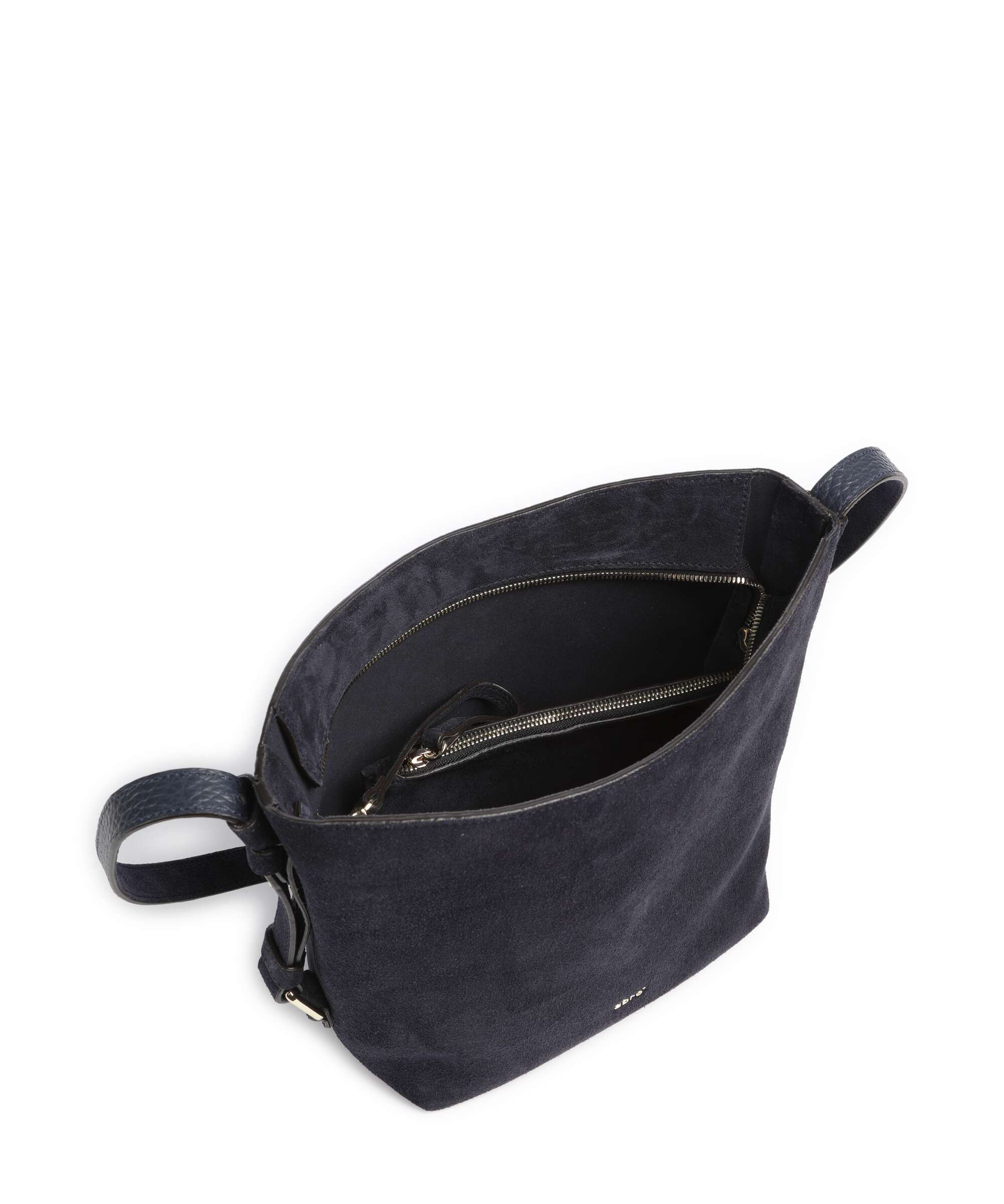 Abro Suede Cosmo Hobo bag navy