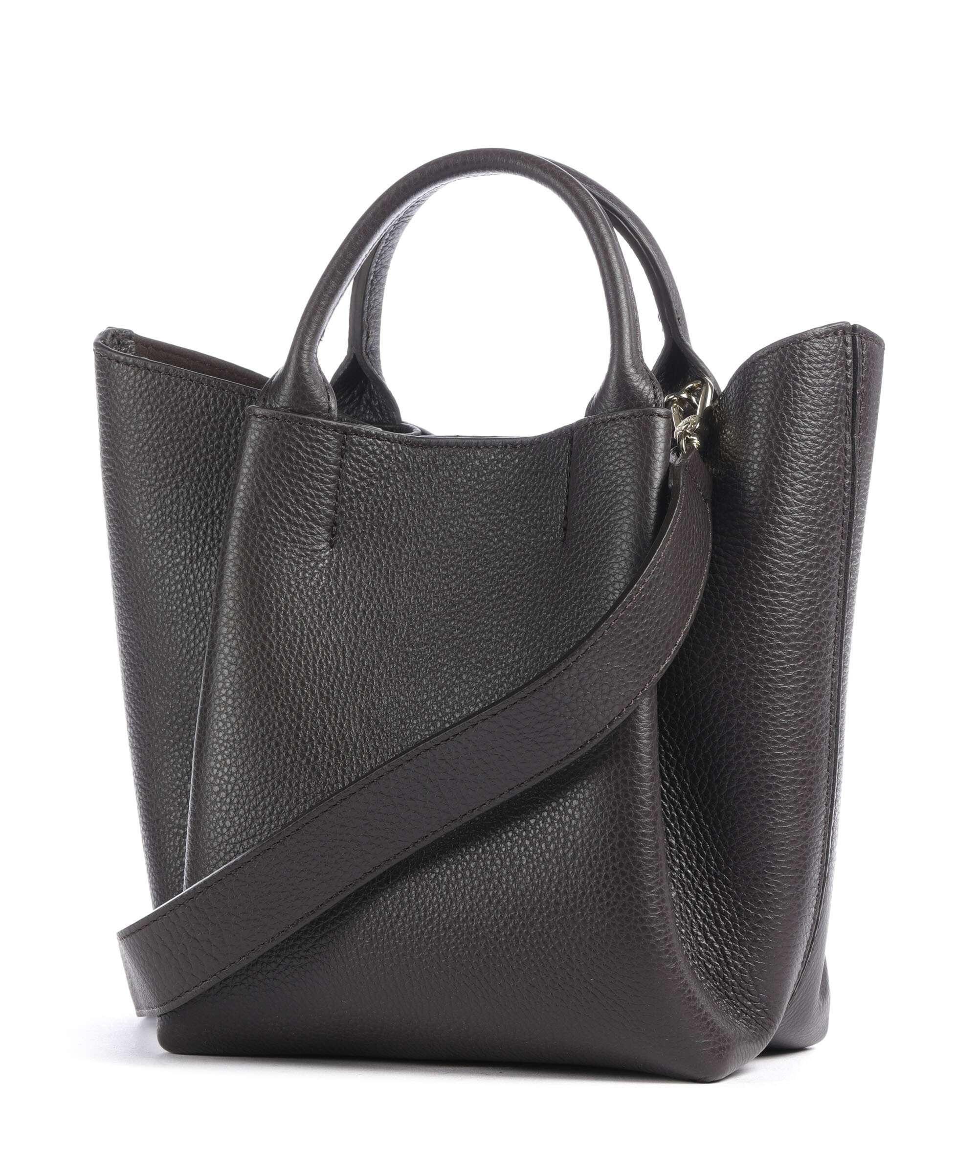 Abro Agave Essential Small Handbag dark brown