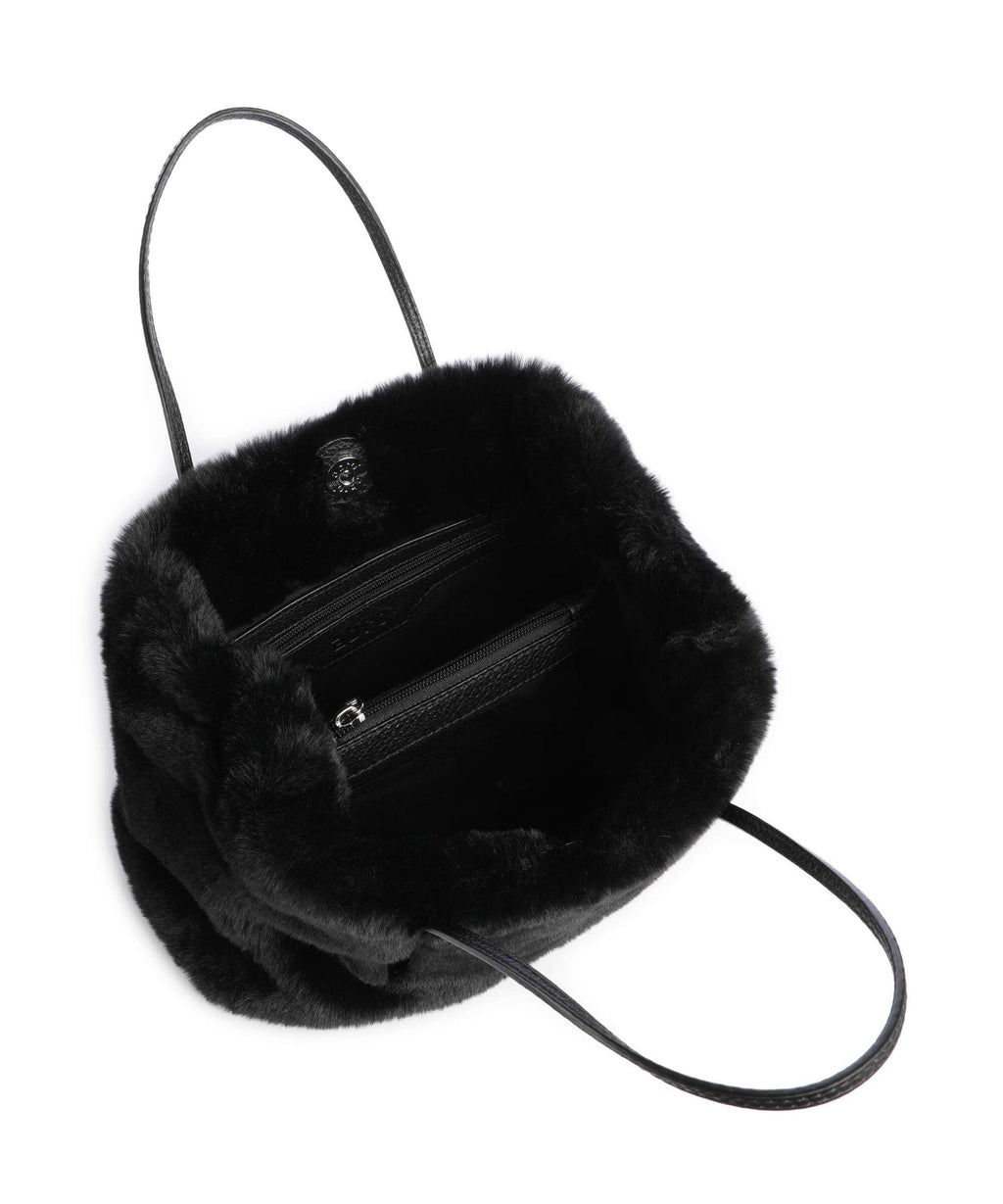 Abro Eco Fur Noelle Handbag black/nickel