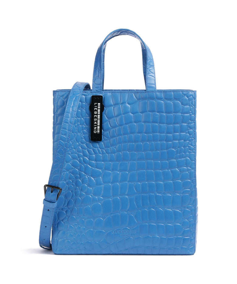 Liebeskind Paper Bag Waxy Croco M Handbag pool
