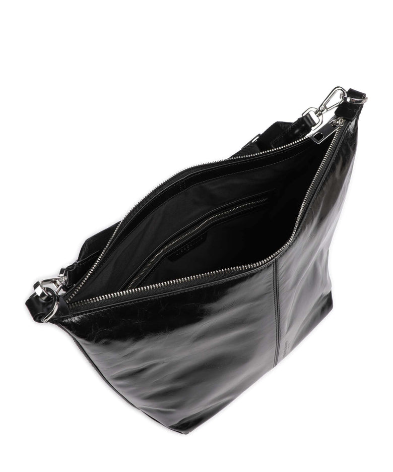 Liebeskind Paris 4 Paper Touch Crinkle M Hobo bag black