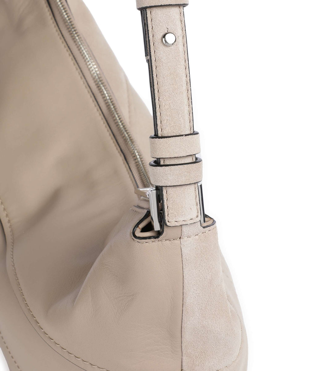 Liebeskind Edda Promo Suede M Hobo bag stone