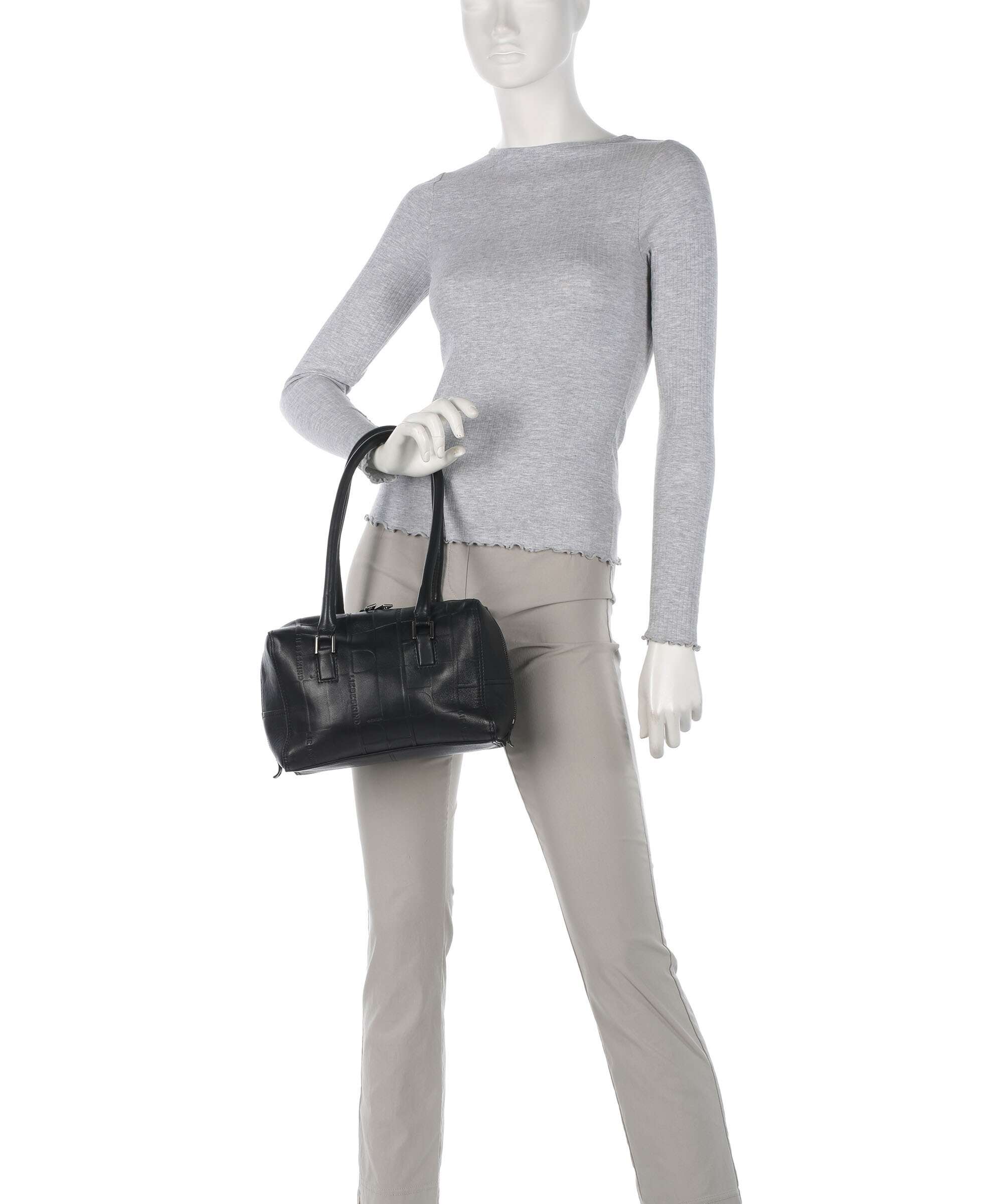 Liebeskind Kayla Monogram Sheep Natural S Shoulder bag black