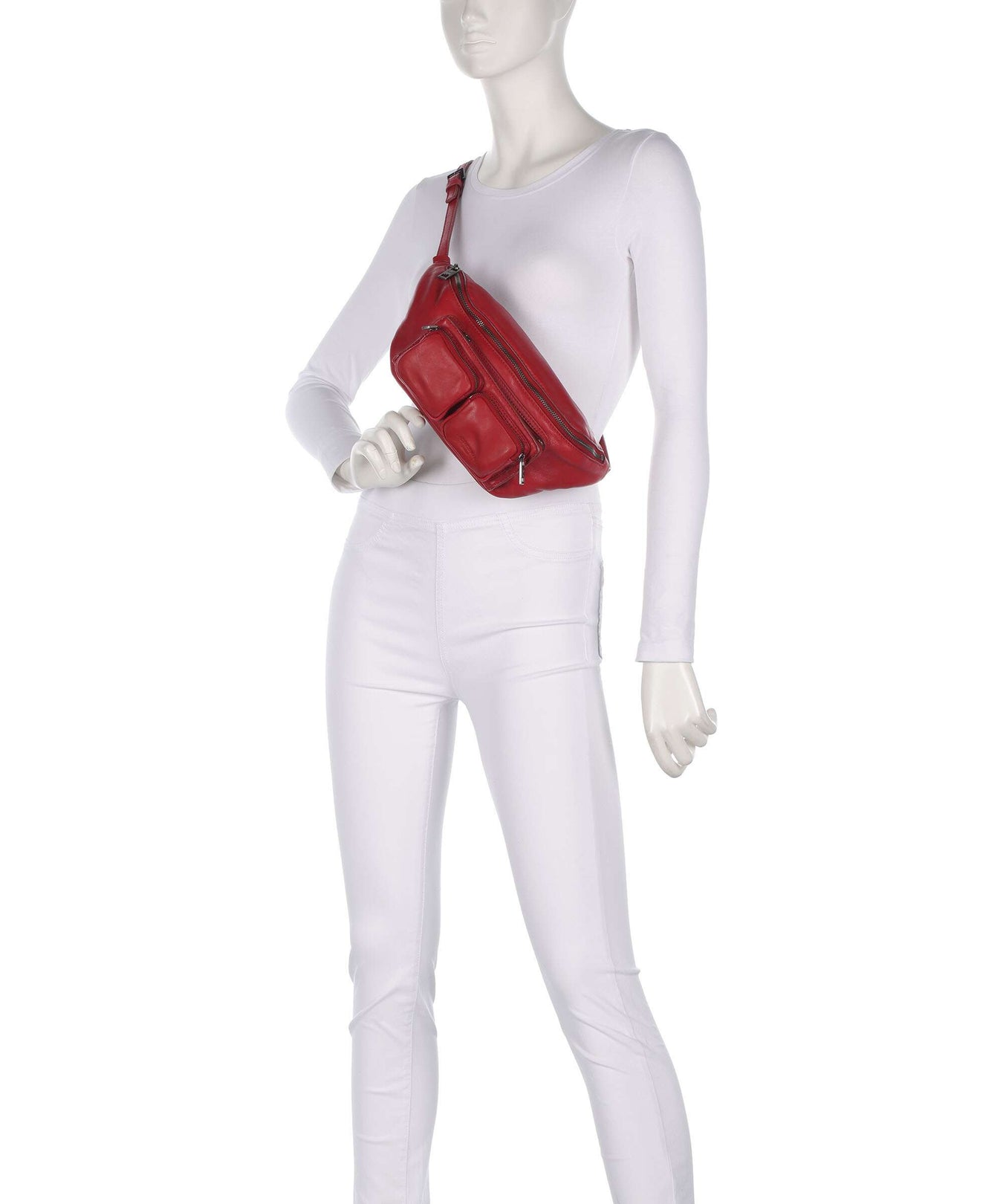 Liebeskind Maia Sheep Natural M Fanny pack true red