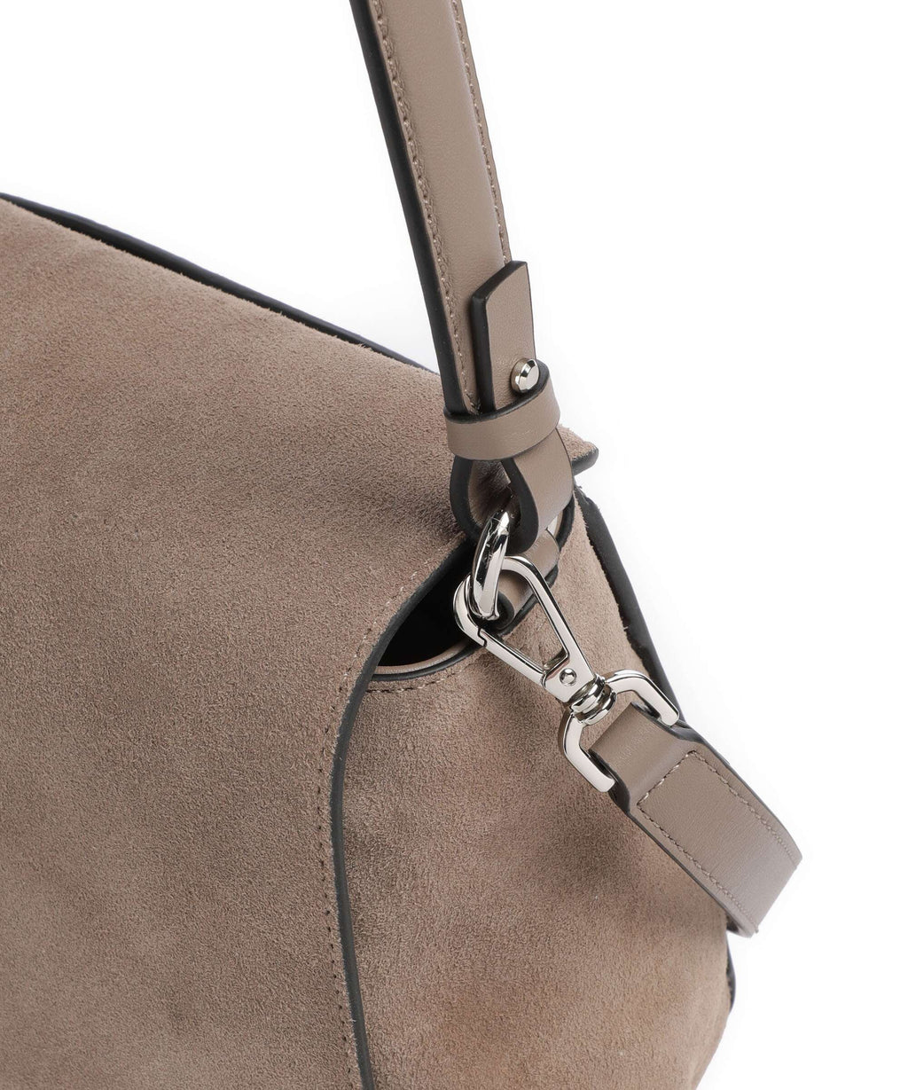 Liebeskind Lilly Suede M Shoulder bag neutral gray