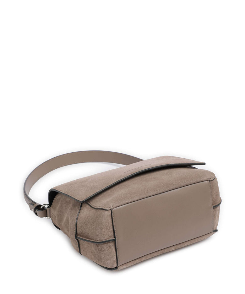 Liebeskind Lilly Suede M Shoulder bag neutral gray