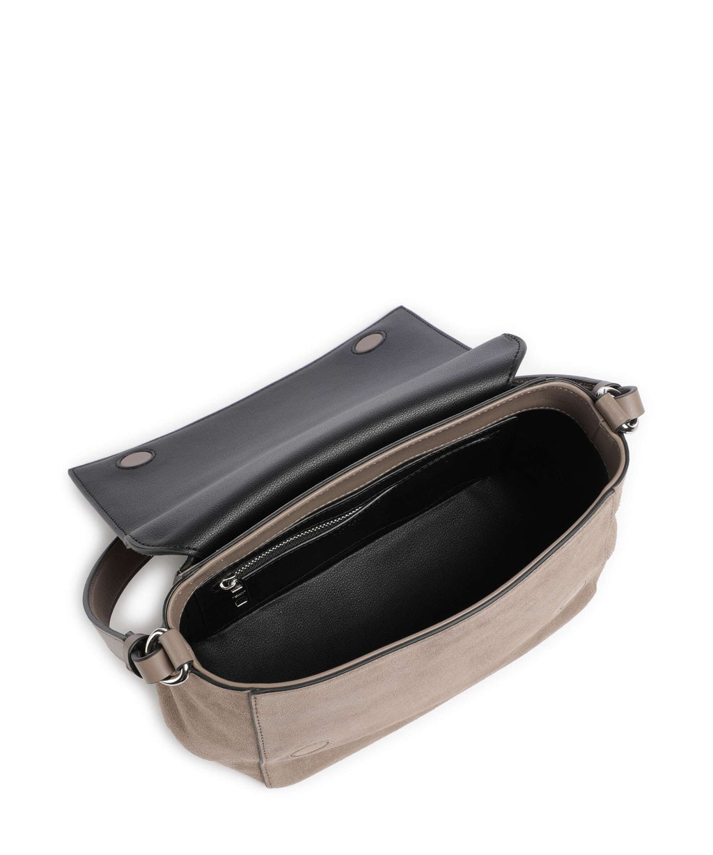 Liebeskind Lilly Suede M Shoulder bag neutral gray