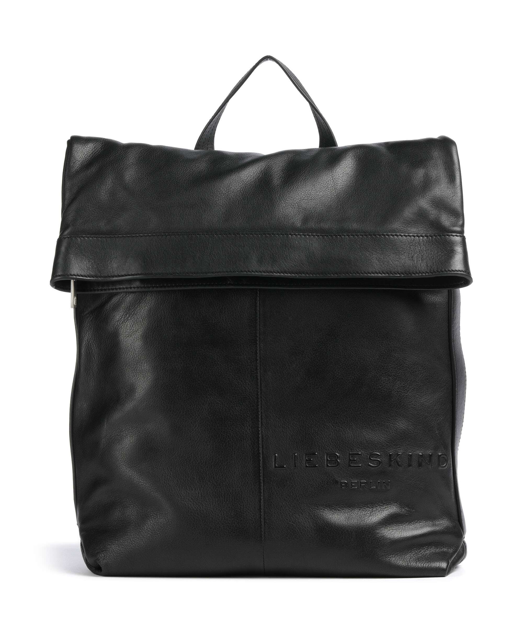 Liebeskind Elvira Sheep Natural L Rolltop backpack black