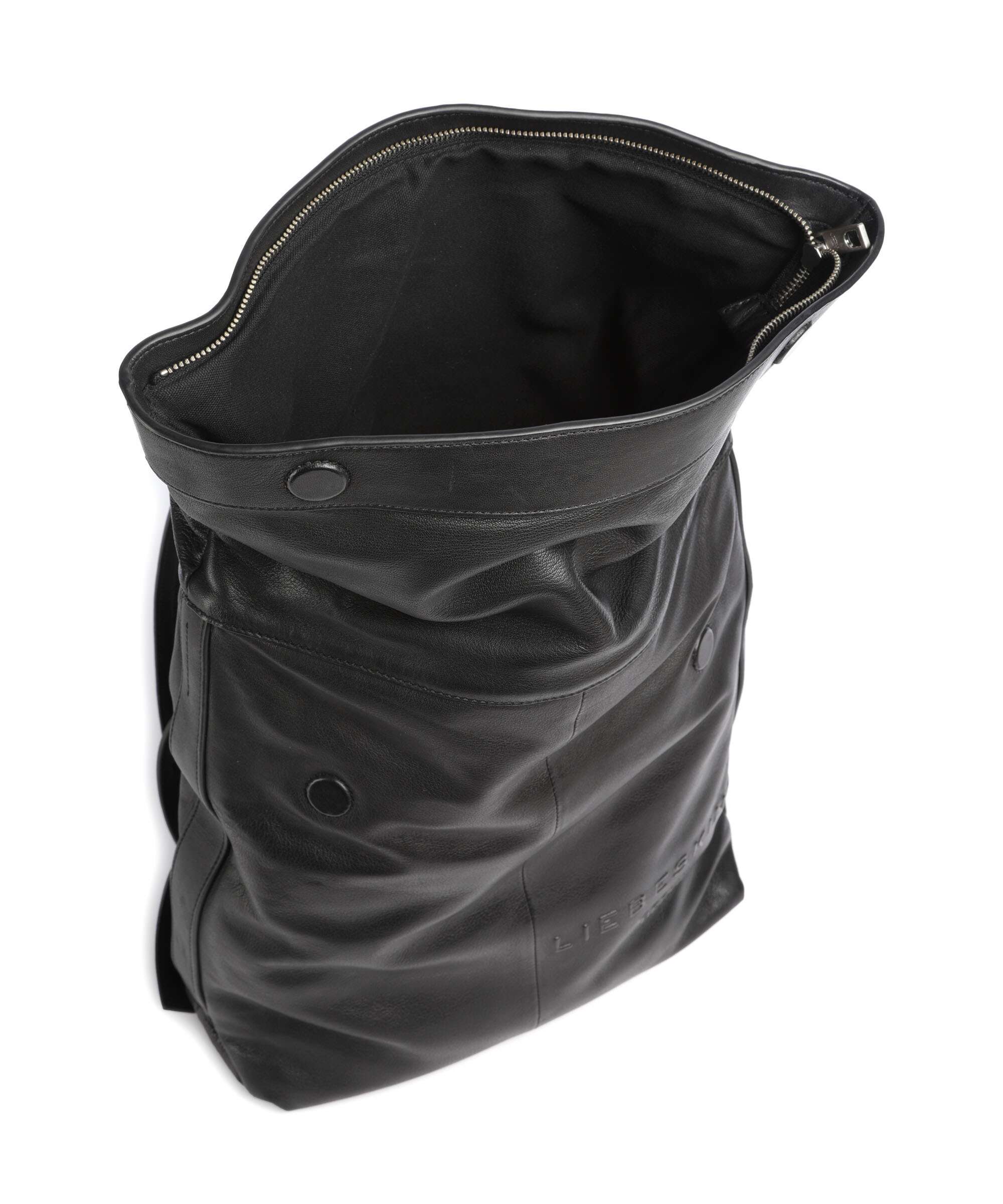 Liebeskind Elvira Sheep Natural L Rolltop backpack black