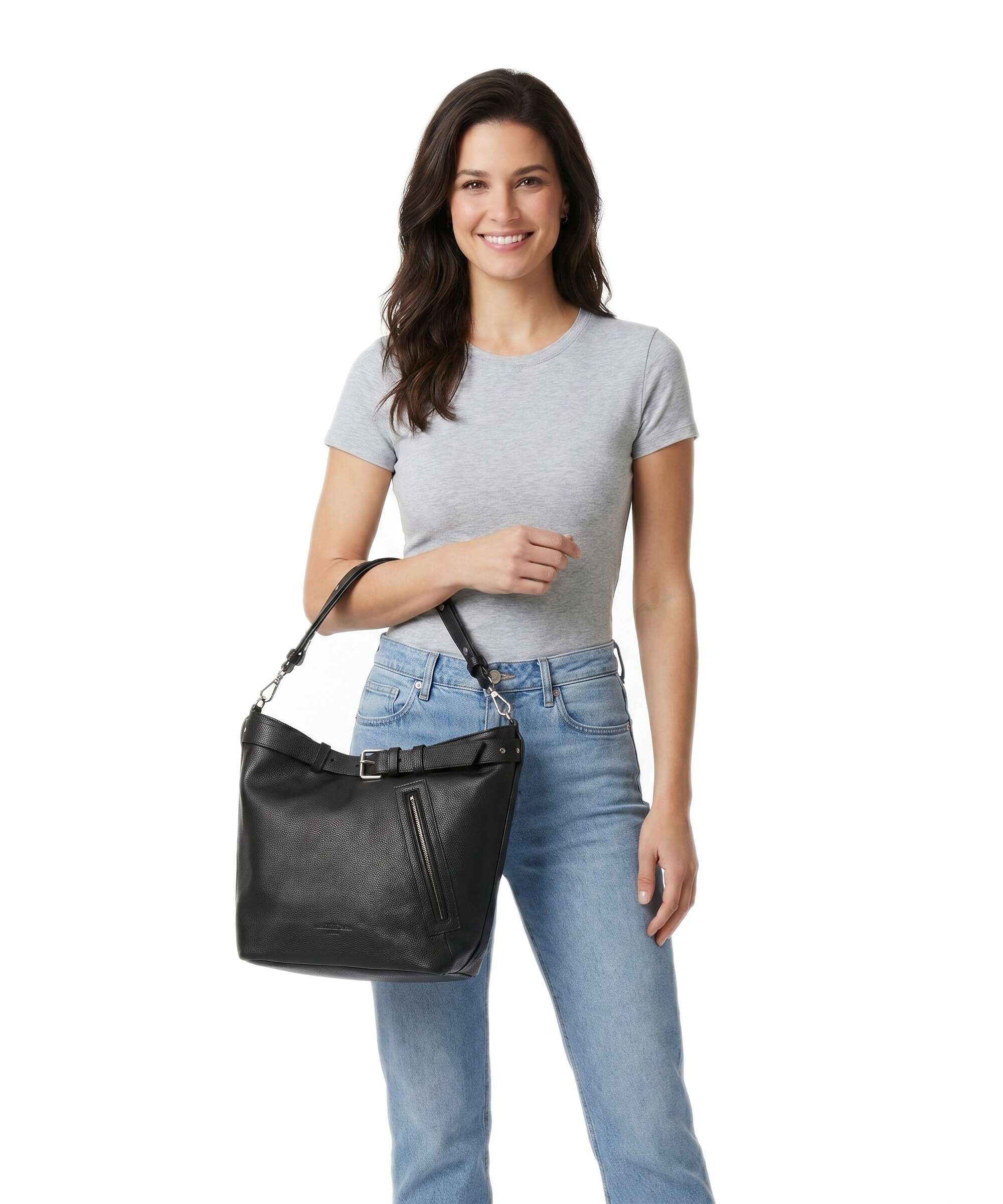 Liebeskind Zita Small Pebble L Bucket bag black