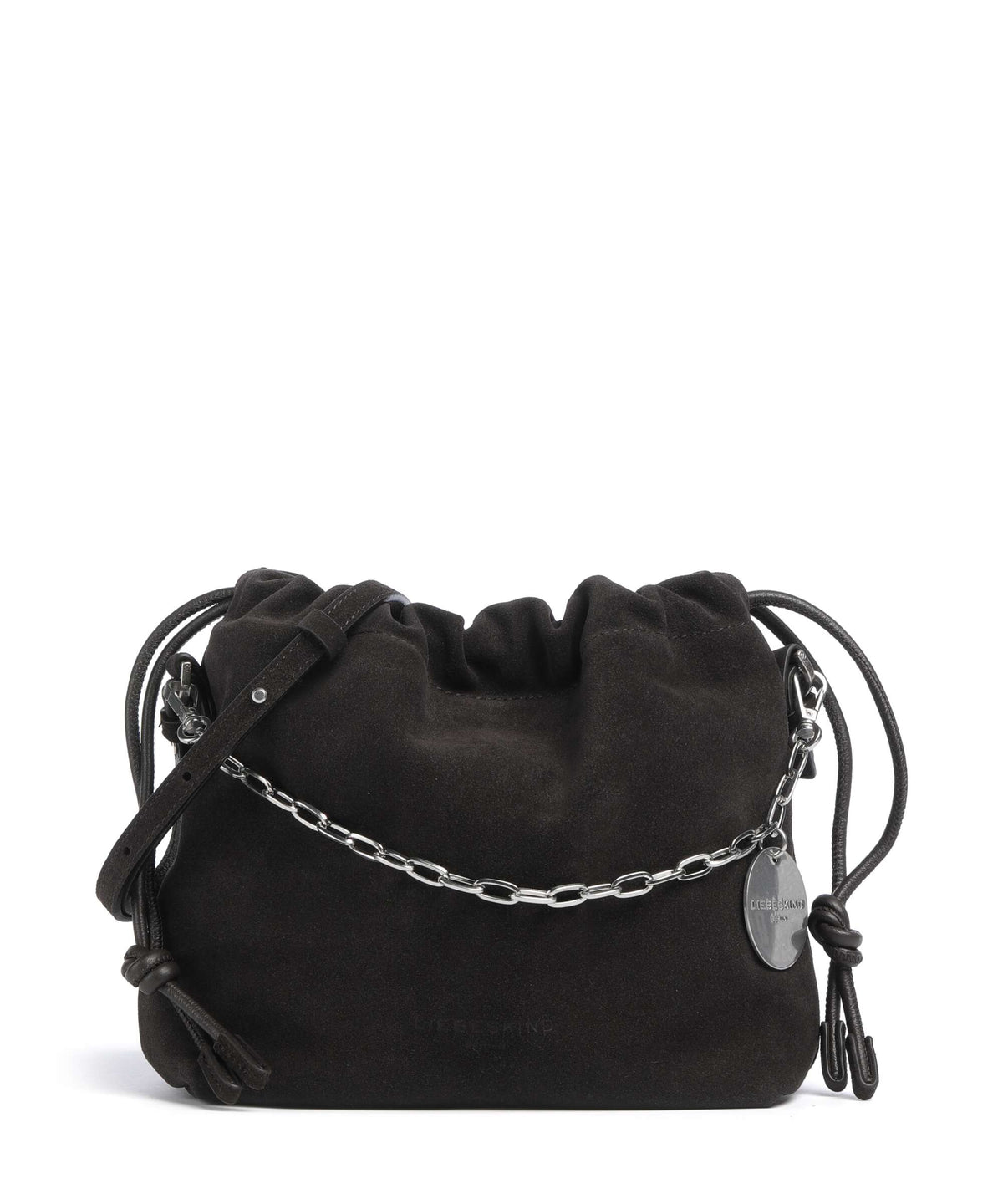 Liebeskind Lya II Hydro Suede S Bucket bag deep soil