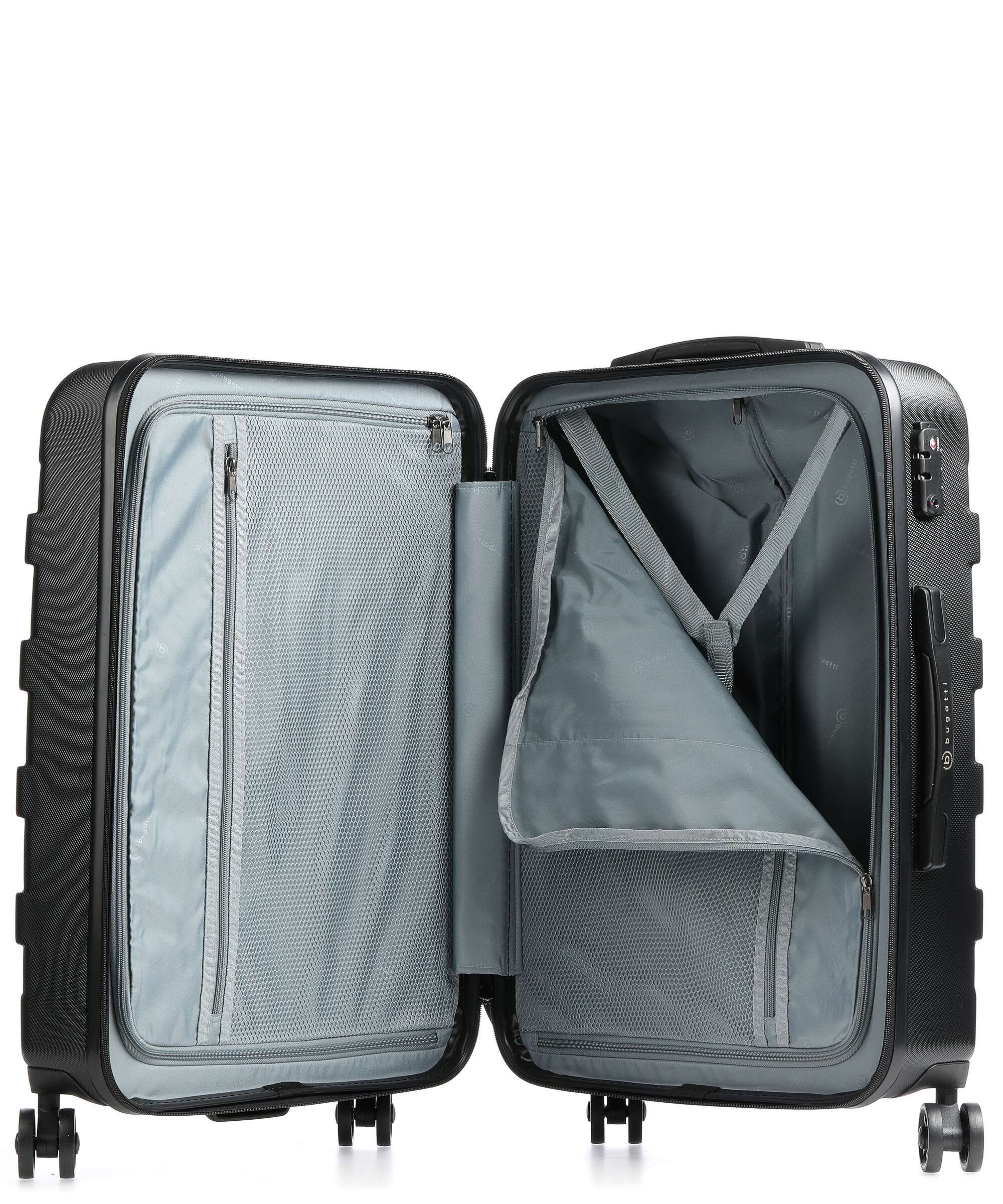 Bugatti Galatea Suitcase set (4 wheels) schwarz