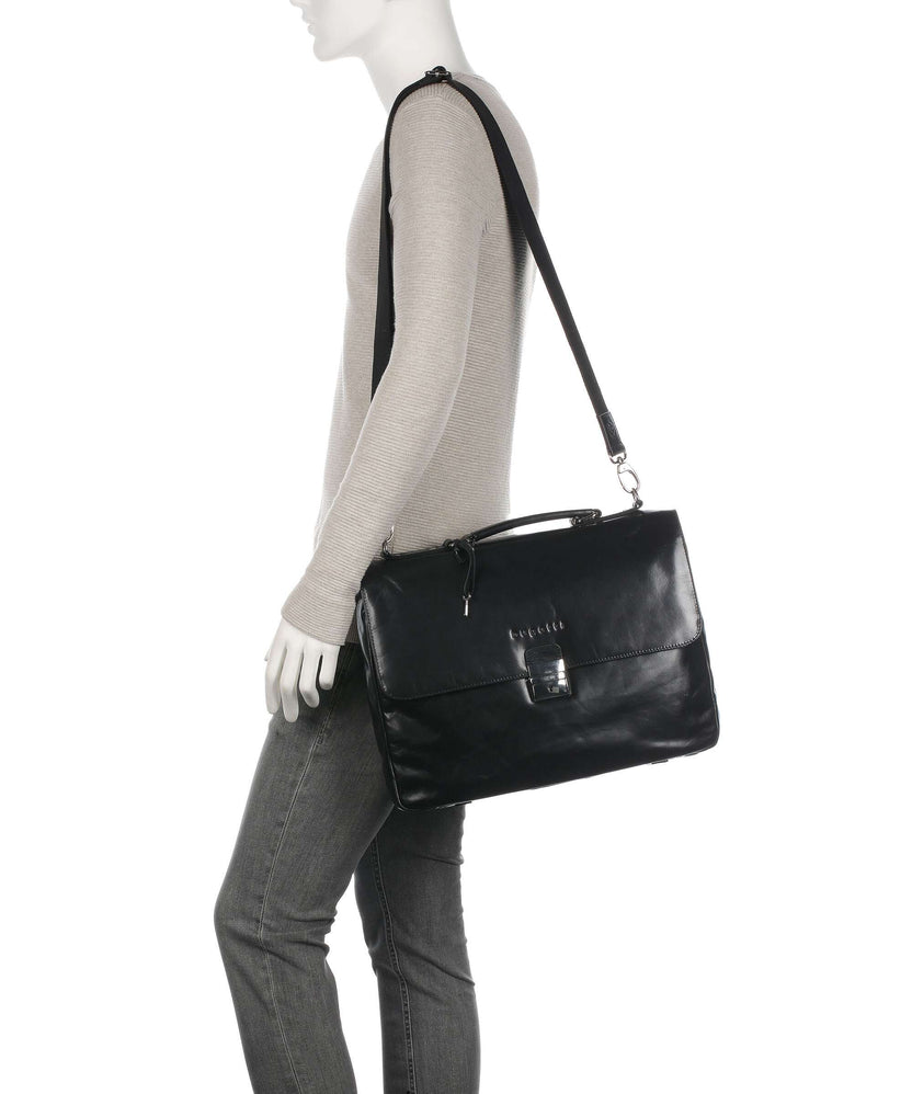 Bugatti Romano Briefcase schwarz