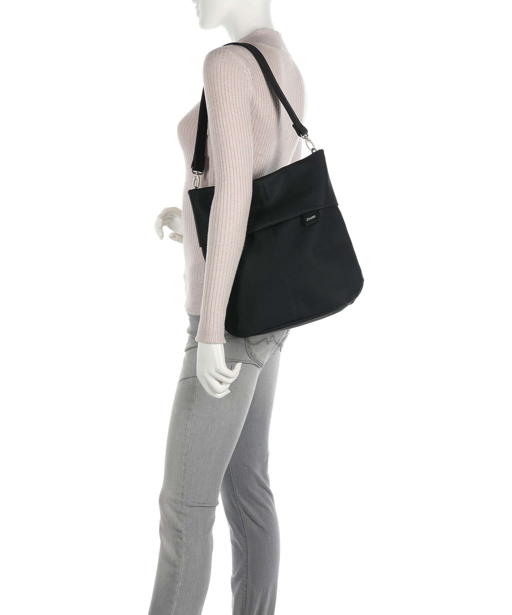 Zwei Mademoiselle.M M12 Hobo bag nubuk black