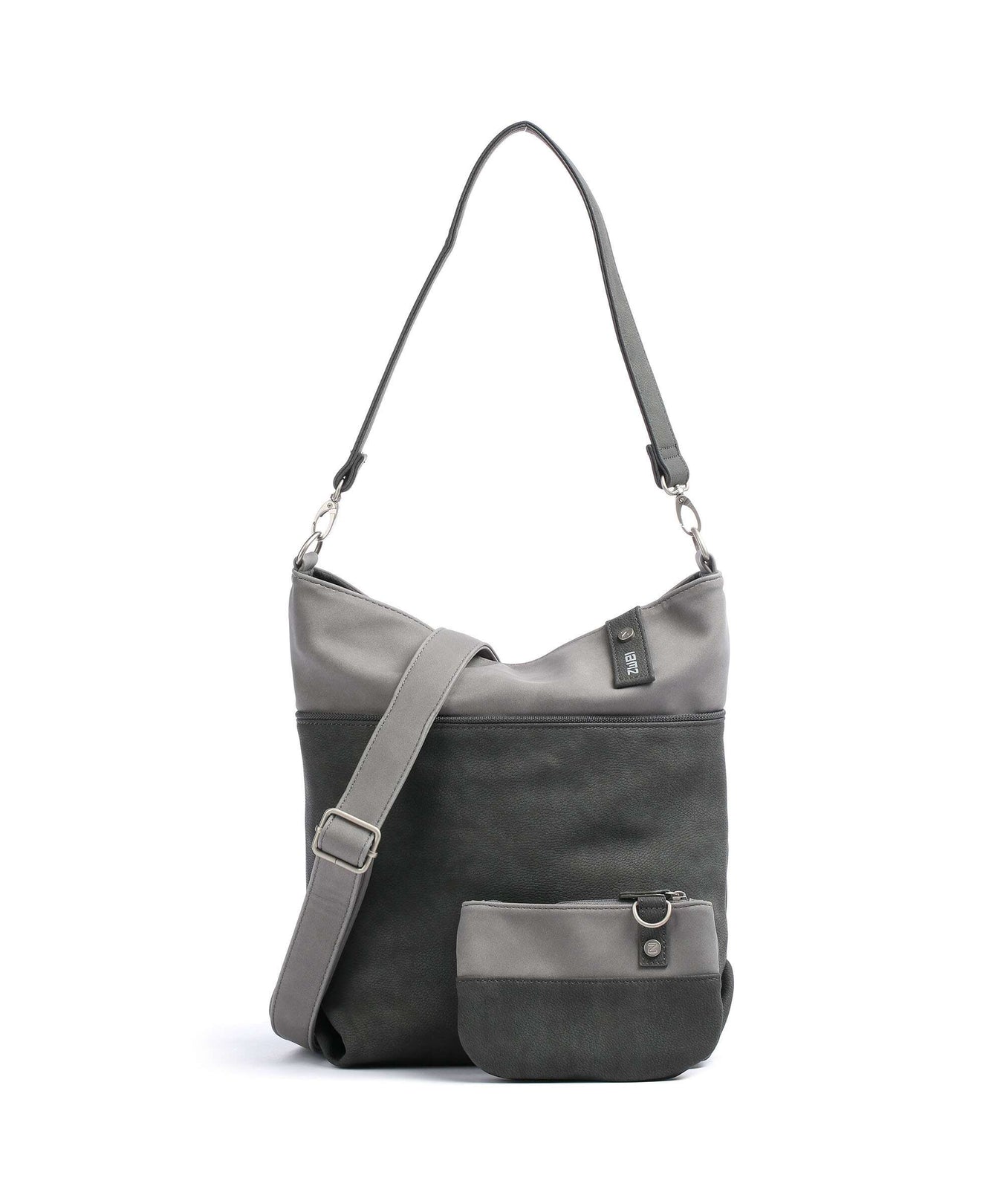 Zwei Jana J12 Hobo bag nubuk stone
