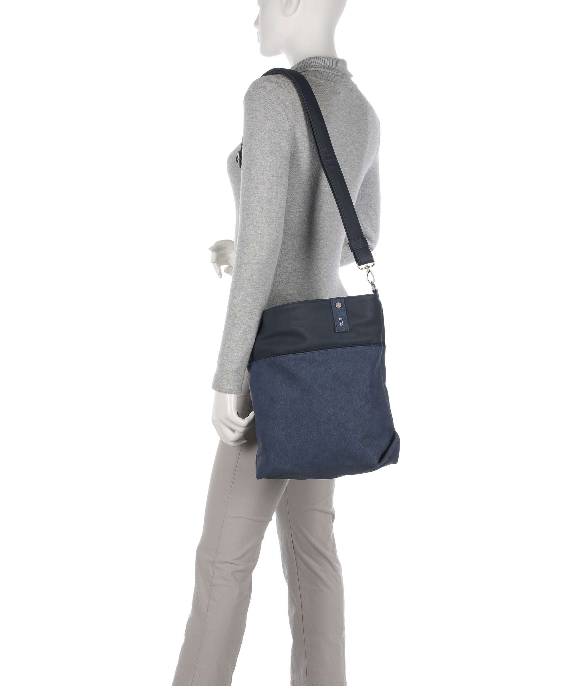 Zwei Jana J12 Hobo bag nubuk ink