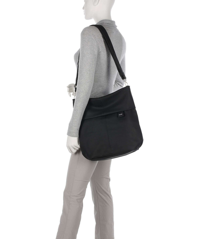 Zwei Mademoiselle M140 Hobo bag nubuk black