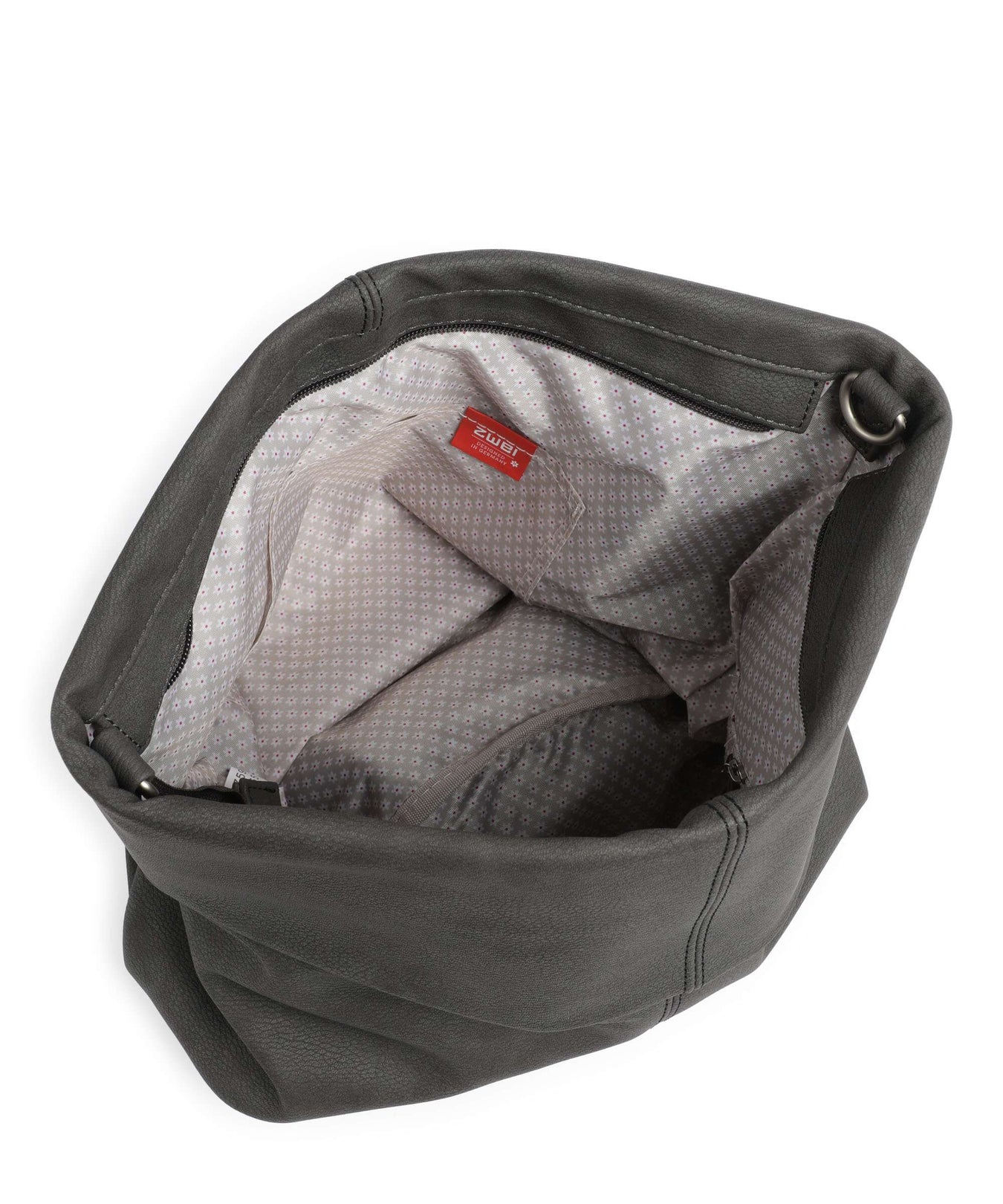 Zwei Mademoiselle M140 Hobo bag nubuk stone