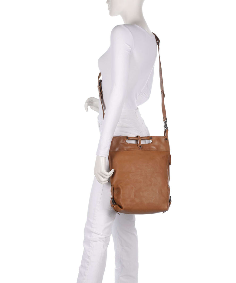 Aunts & Uncles Grandma's Luxury Club Mrs. Pancake Shoulder bag cognac