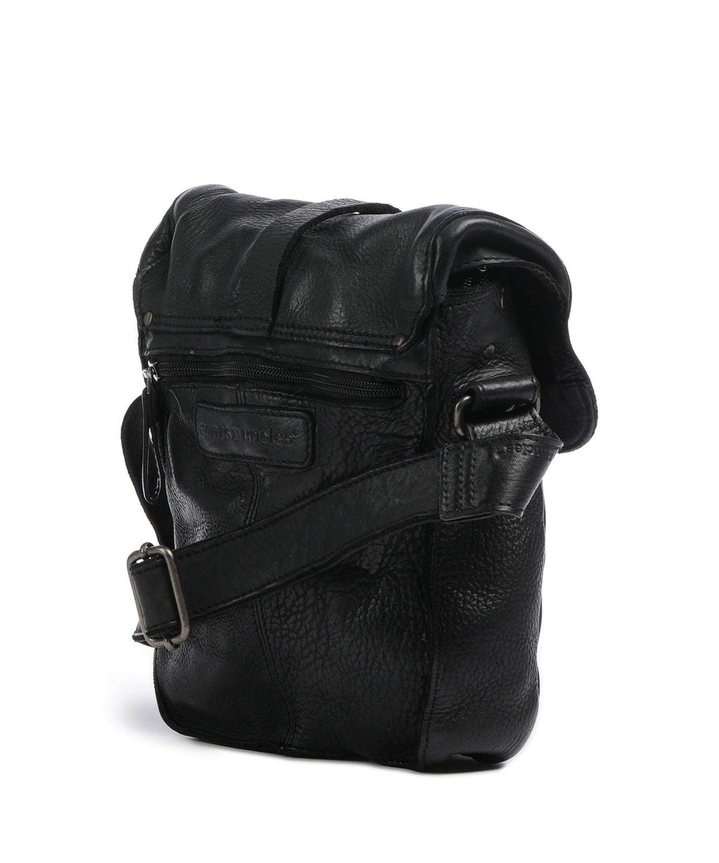 Aunts & Uncles Barbershop Goatee Crossbody bag charcoal black