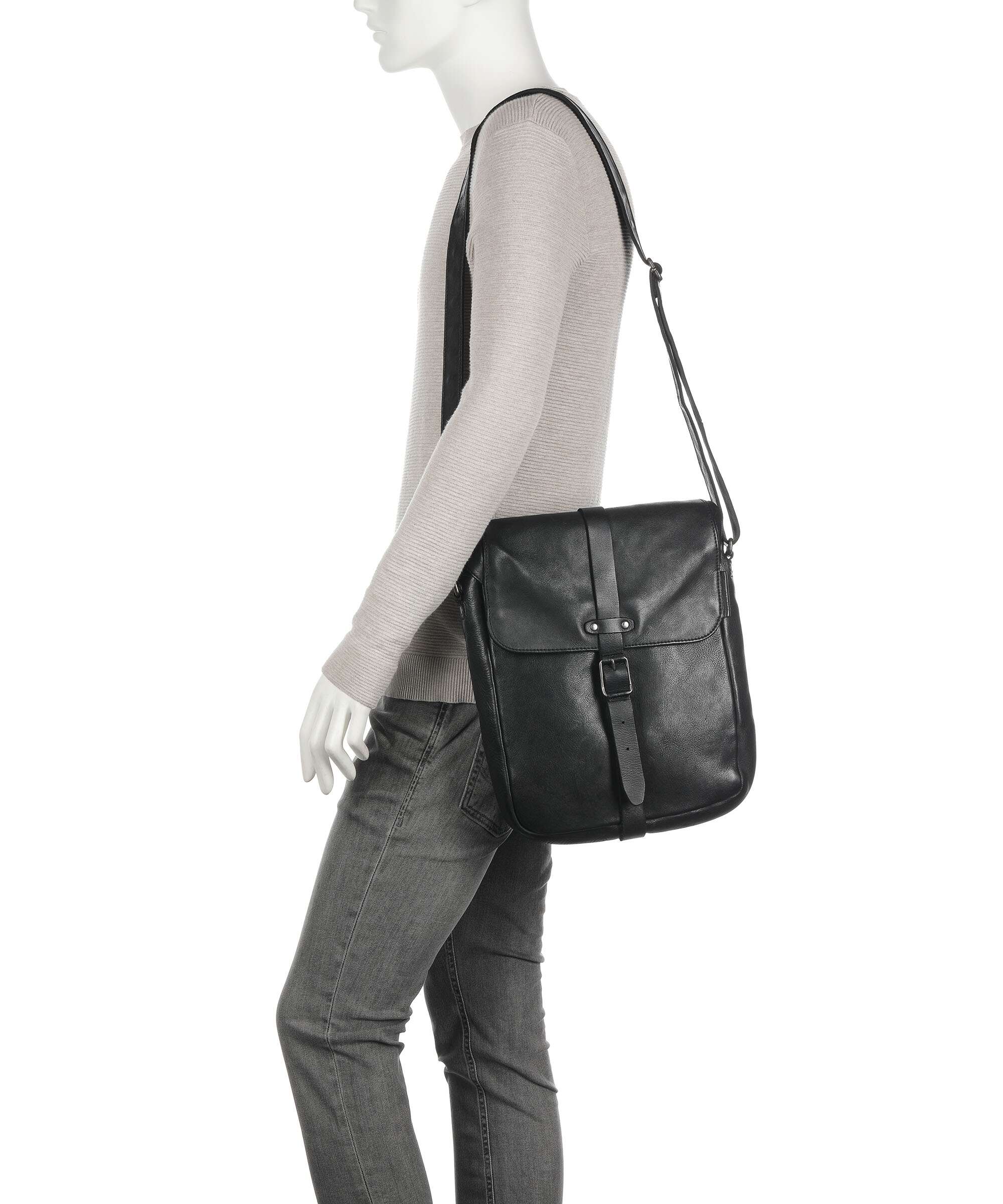 Aunts & Uncles Barbershop Verdi Crossbody bag charcoal black