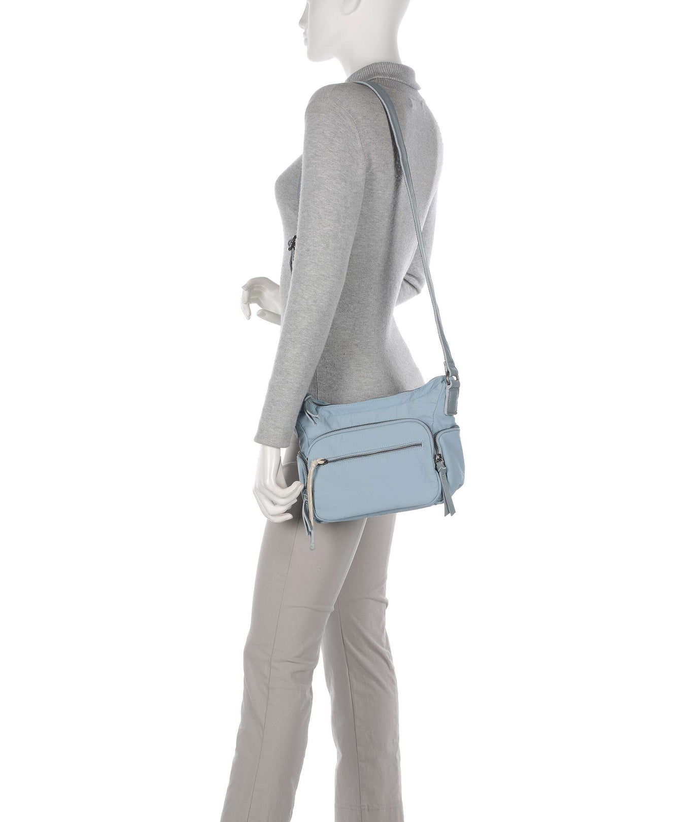 FredsBruder Friends for life Crossbody bag dusty blue