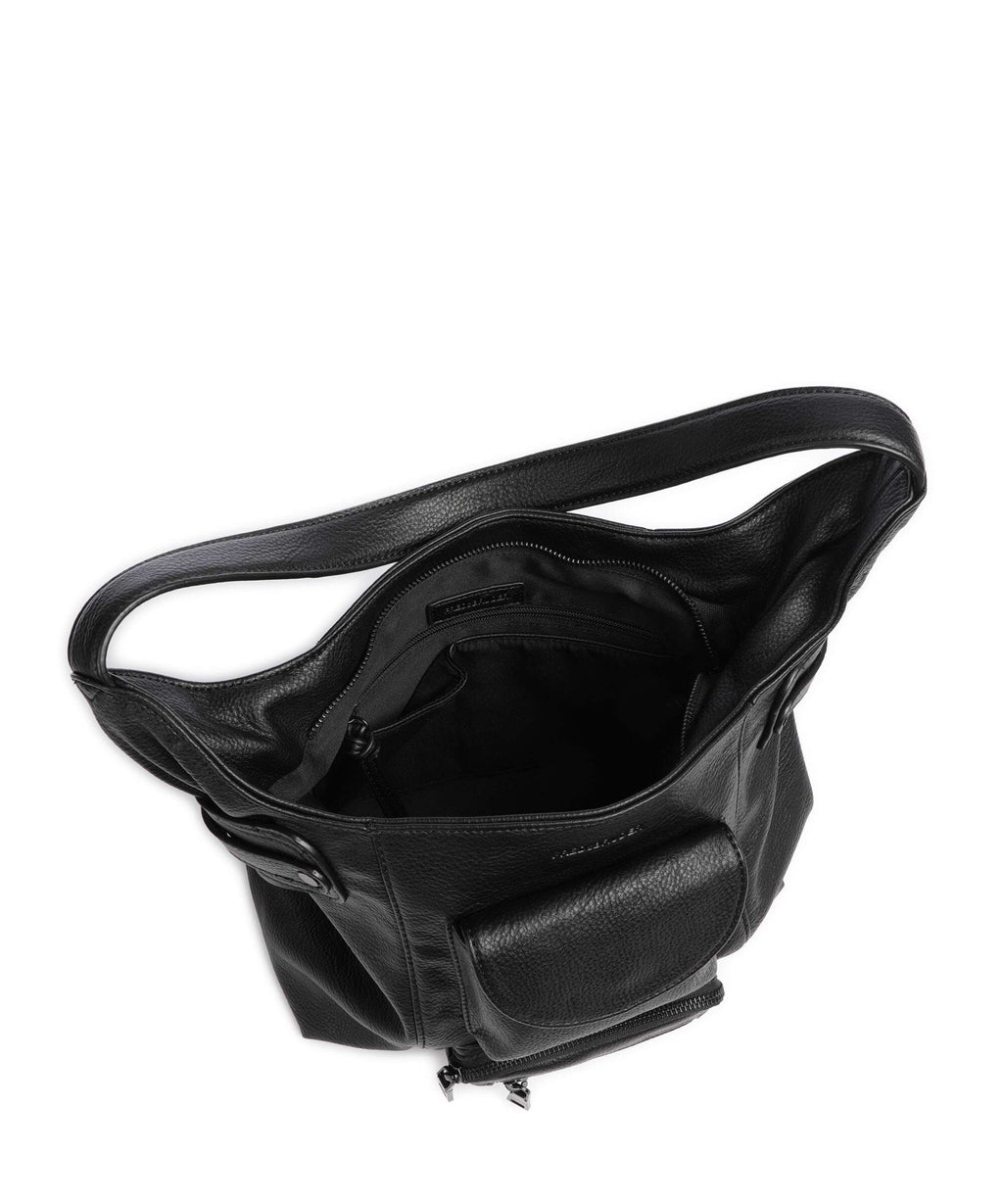 FredsBruder Deep Dark Hobo bag black