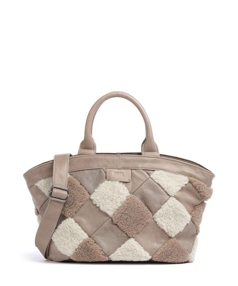 FredsBruder Check My Bag Handbag taupe teddy mix