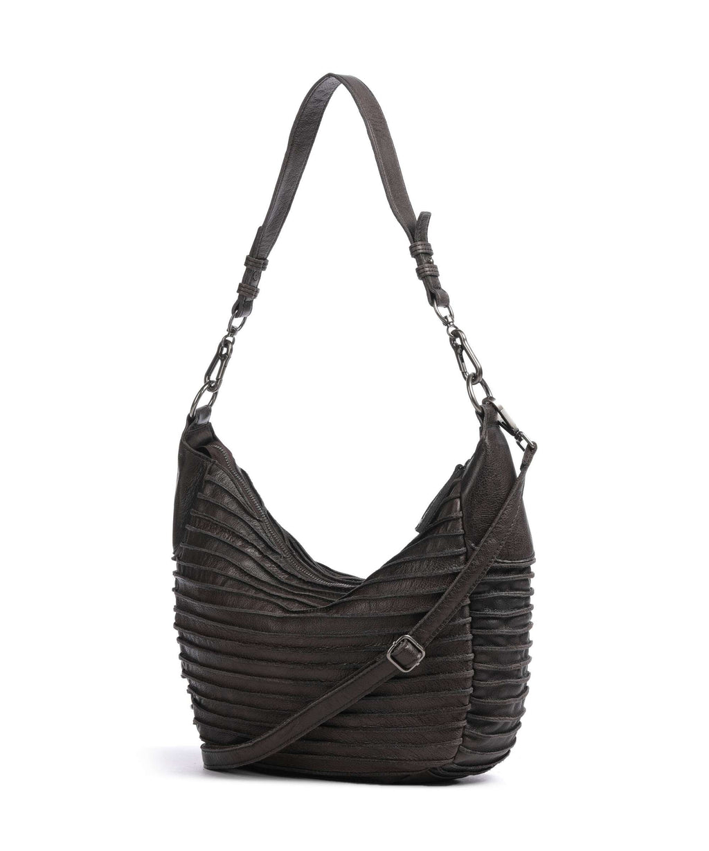 FredsBruder Riffel Flowow Hobo bag brown