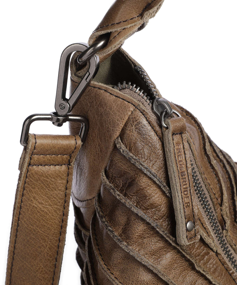 FredsBruder Bestseller Riffeltier S Hobo bag olive