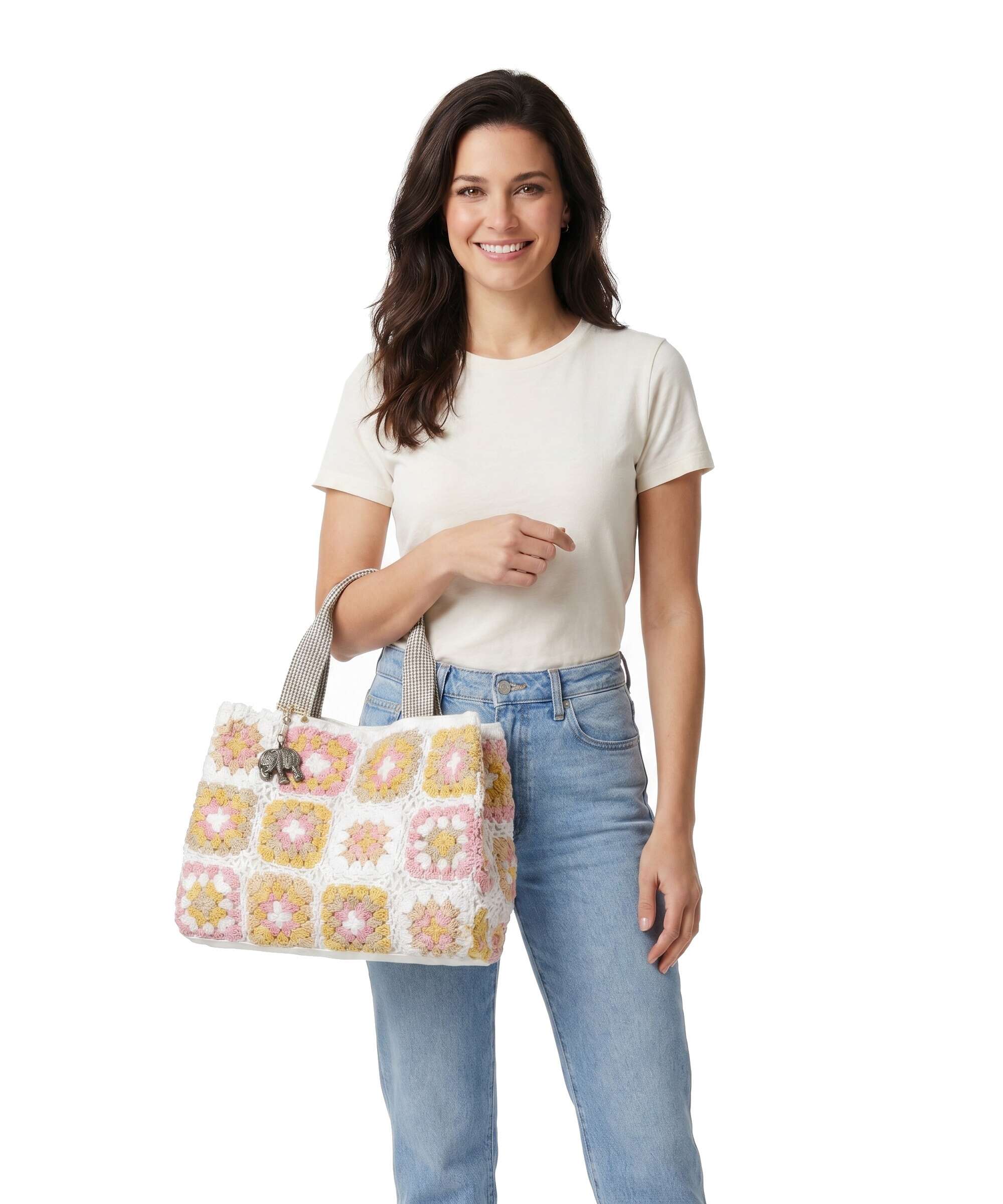 Anokhi Handbag white