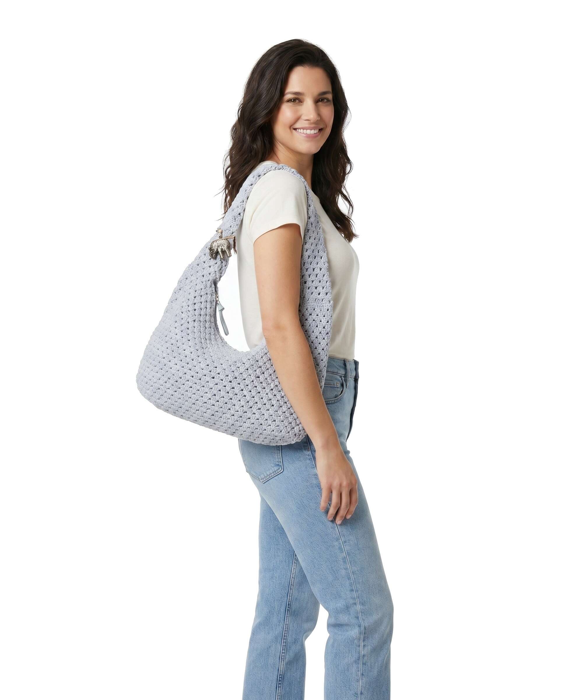 Anokhi Hobo bag blue/ombre