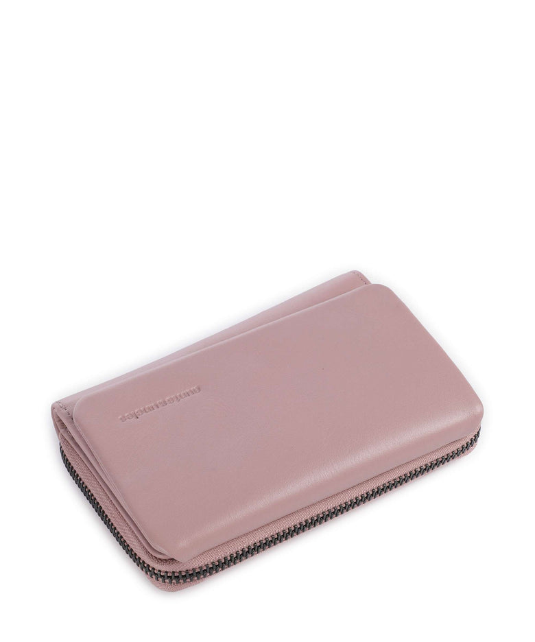 Aunts & Uncles Jamie's Orchard Dahlia Wallet cosmetic pink