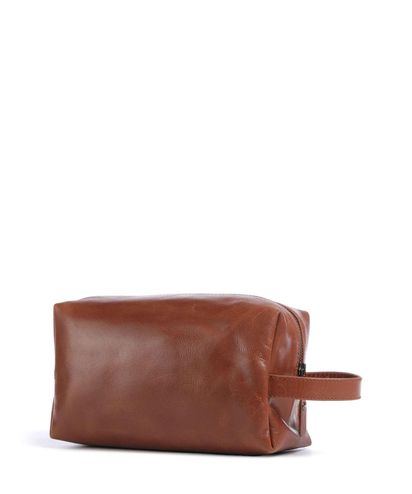 Buckle & Seam Crazy Horse Everest Toiletry bag cognac