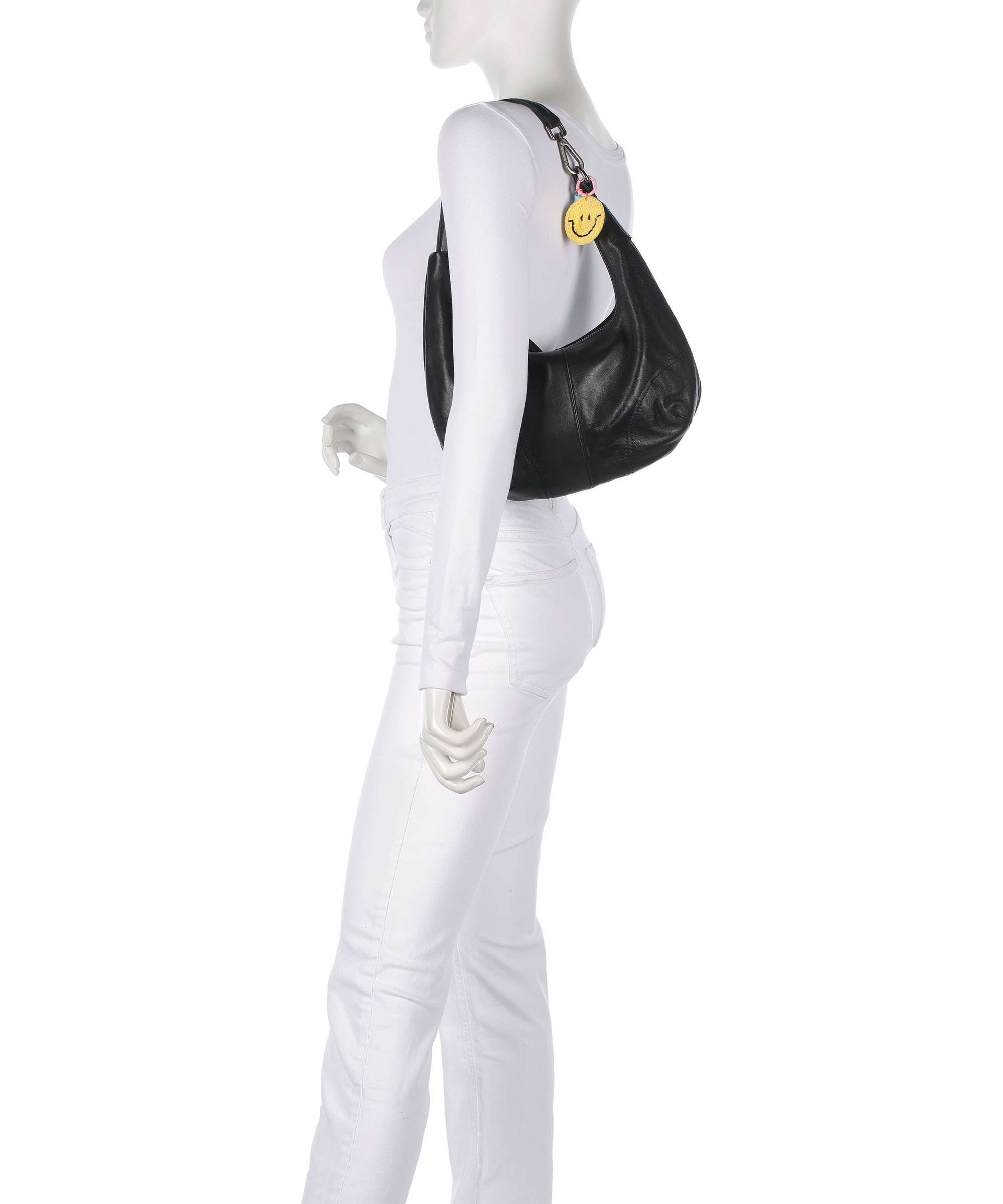 FredsBruder Take A Smile Hobo bag black