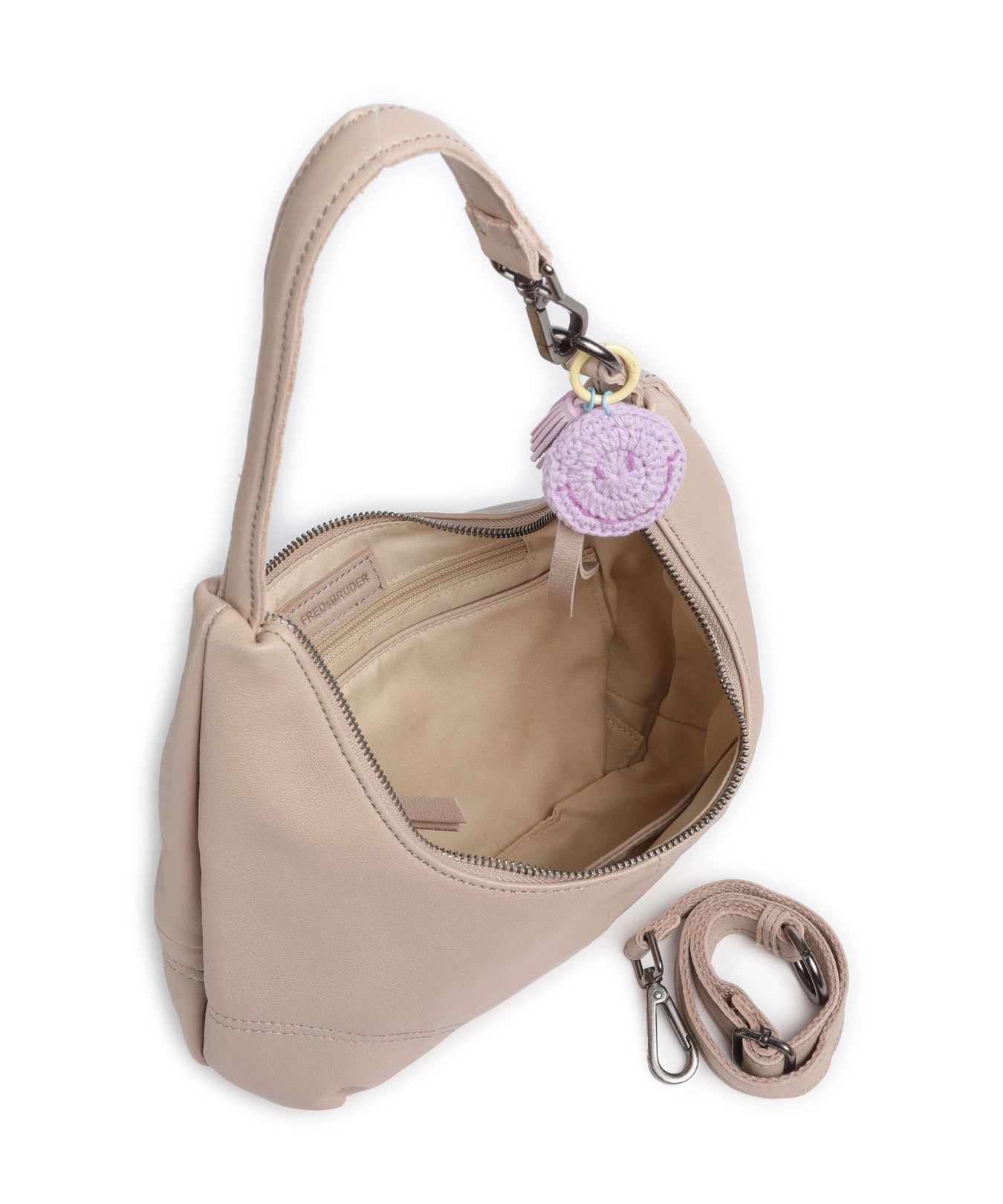 FredsBruder Take A Smile Hobo bag chai latte