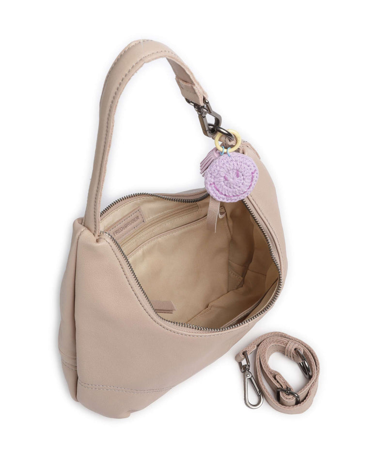 FredsBruder Take A Smile Midi Hobo bag chai latte