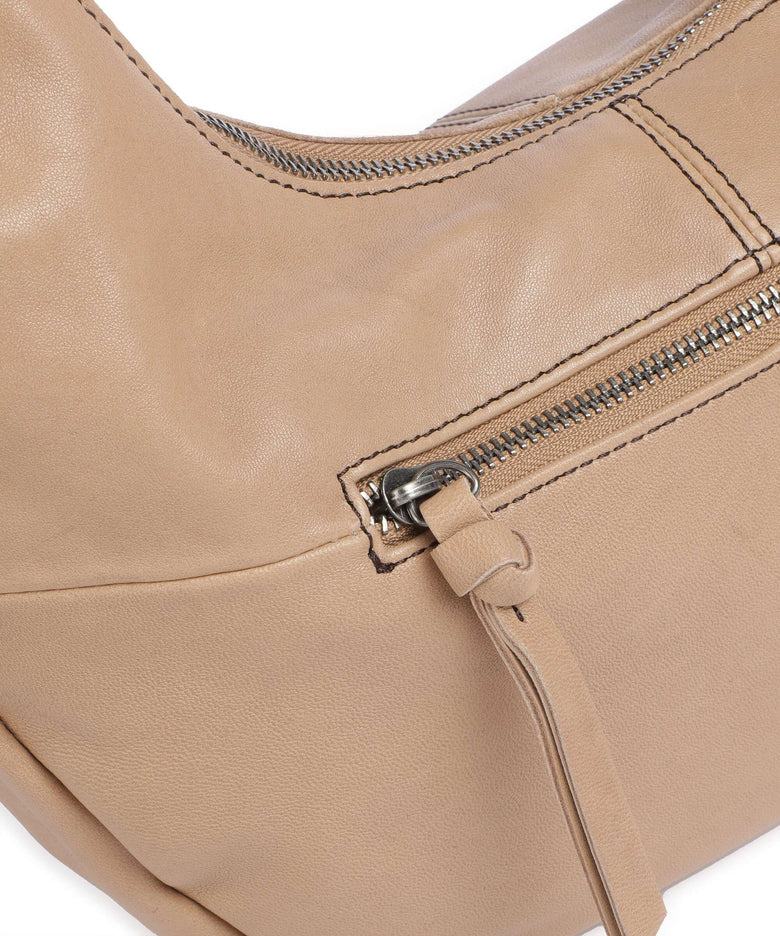 FredsBruder Take A Smile Big Hobo bag milk coffee